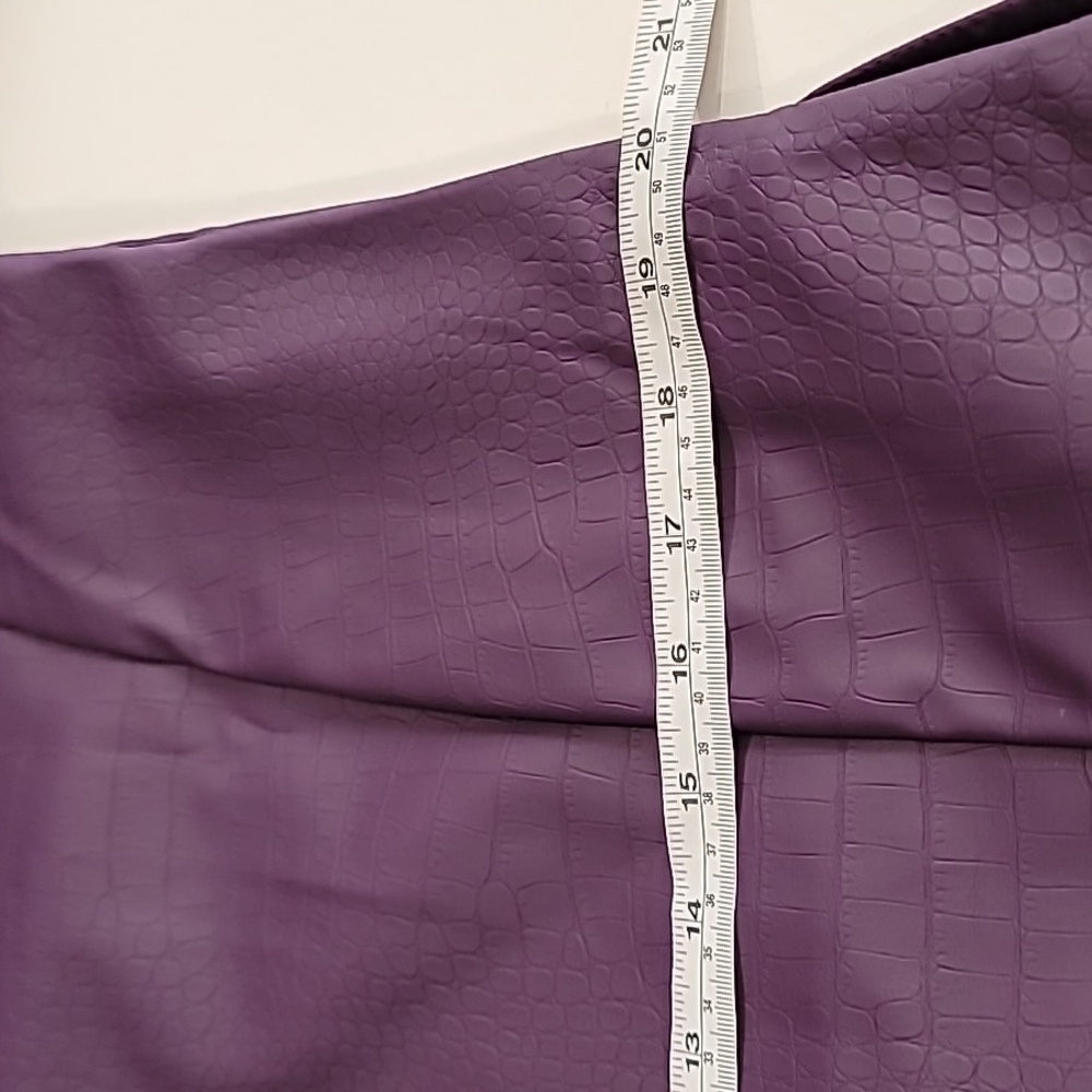 Suicide Squad Pleather Croc Print Trench Coat Purple Medium - Picture 14 of 17